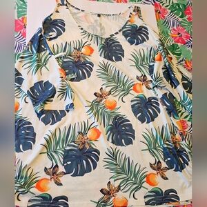Tropical Print Women's Top